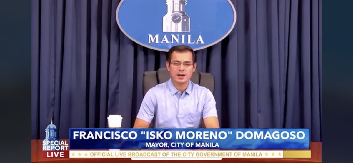 romeltv5's tweet photo. Manila Mayor Isko Moreno inanunsyong kailangan na muli ang mga permit para sa mga rally at assembly, ito aniya sa pag momove on ng mas nakararami. @News5PH @onenewsph 📸Isko Moreno Domagoso https://t.co/O1lm8wRu5Q