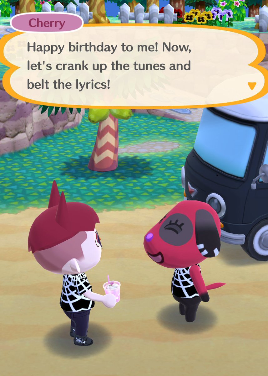 SecretLeeMe's tweet photo. Look we're matching, that's not weird at all! Happy Birthday #Cherry ! #acpc #AnimalCrossing https://t.co/oe0S3mwNtb