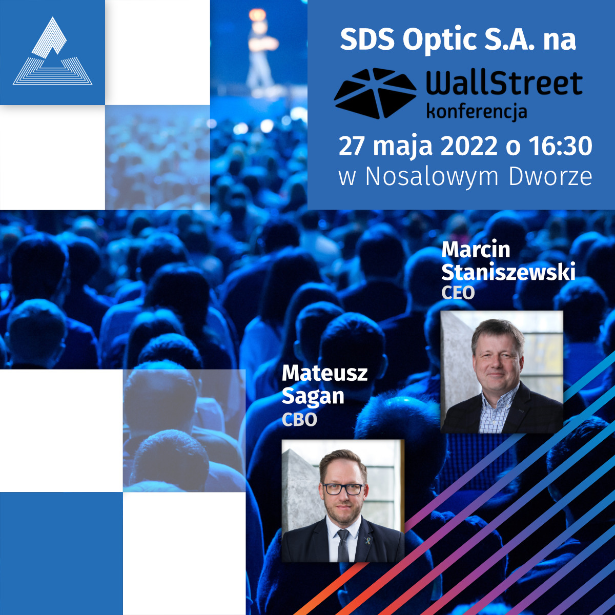 SDS_Optic's tweet photo. 🔜 #Prezentacja SDS Optic S.A. na #WallStreet26
🗓️ 27 maja 2022, 16:30 
📍Nosalowy Dwór (sala A), Zakopane

Aktualności SDS Optic | Postępy @OncoMicroprobe | Plany rozwojowe | Rozmowy w kuluarach

Zobacz e-stoisko już teraz⤵️
https://t.co/JLcbUTmk2O

Organizator: @inwestorzy https://t.co/qWK8cpp7bc