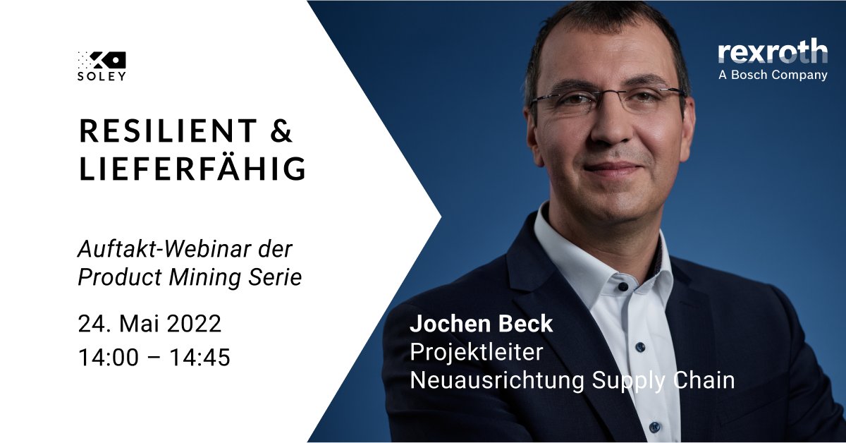 “[...] Wenn eine Komponente fehlt, kann das Endgerät nicht ausgeliefert werden”.
Bosch Rexroth hat mit Product Mining sein Portfolio analysiert und Risiken systematisch reduziert. Wie funktioniert das auch für Ihr Unternehmen? 

Im Webinar erfahren: hubs.la/Q019Z4cn0