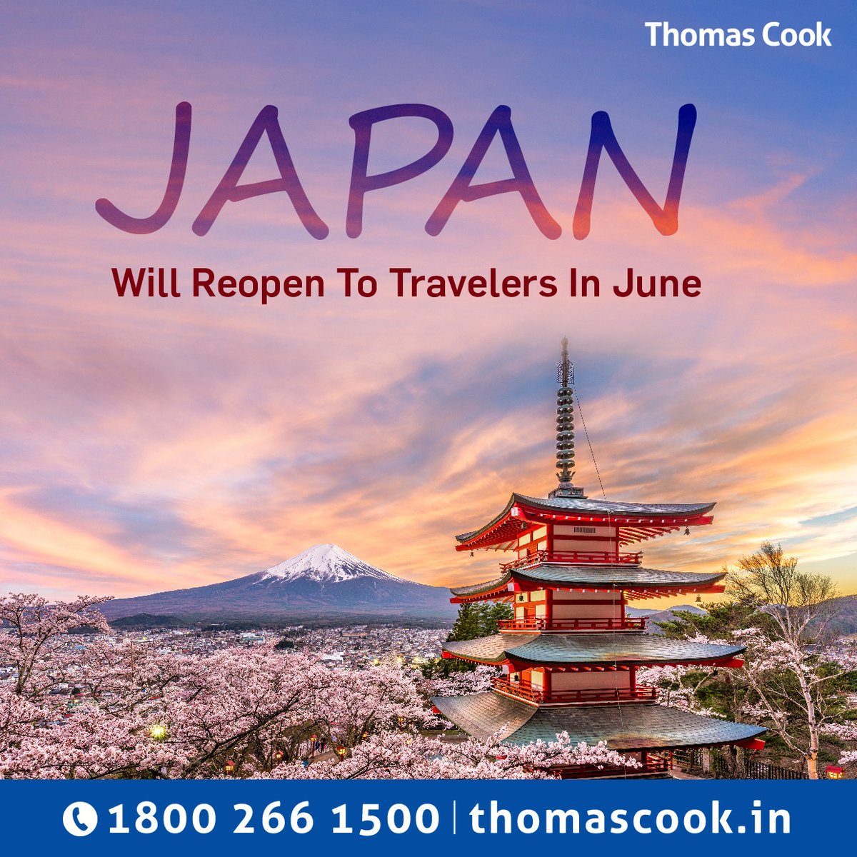 tcookin's tweet photo. #WorldIsOpen
#Japan will reopen to travellers in June.
Read this, https://t.co/Tiip66arfh
If you are planning to travel, check out our great offers which are going on.
Click here, https://t.co/AFqLE1VeuT
#ThomasCookIndia #travel2022 #travelupdate #GIHS #offer https://t.co/V8VTRsGx6f