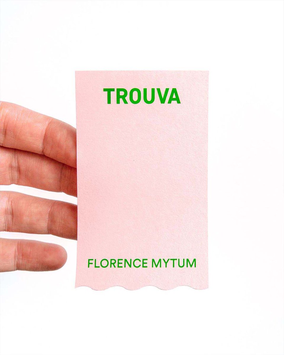 Green pigment foil blocked &amp; die cut #ColorplanLabels in Candy Pink for <a href="/wearetrouva/">Trouva</a> + Florence Mytum, printed by <a href="/JotPaperCo/">Jot Press</a>.