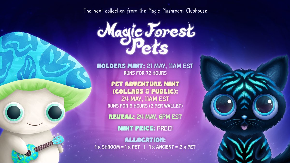MushClubhouse's tweet photo. IT'S FINALLY HERE! 🤩 https://t.co/VLasBKjCYm