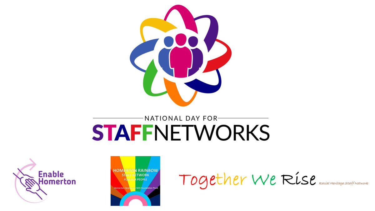 Today we celebrate the invaluable support staff networks give #OurHomertonPeople. They inspire us with their stories, offering insight into the lived experiences of their members

Thank you to our staff networks @EnableHomerton @HomertonRainbow @2getherWe_Rise

#StaffNetworksDay