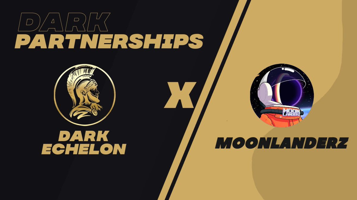 DarkEchelonn's tweet photo. We would like to announce our partnership with 
@MoonLanderzNFT. We have been given WL spots for our Dark Echelon members. https://t.co/KmrFW5YFWa