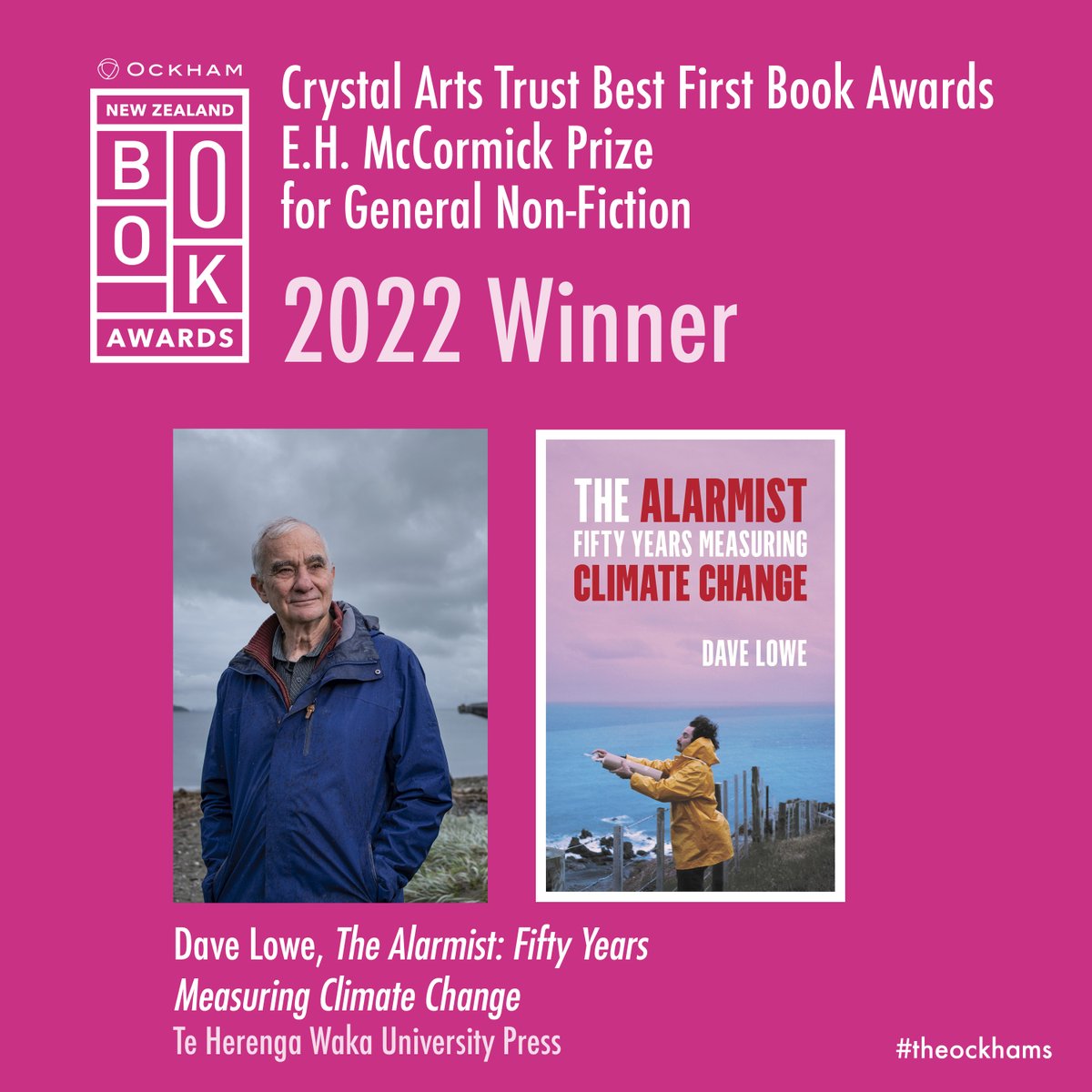 theockhams's tweet photo. Dave Lowe wins Best First Book General Non-Fiction congratulations! @thwupbooks https://t.co/9vgsBEsosE