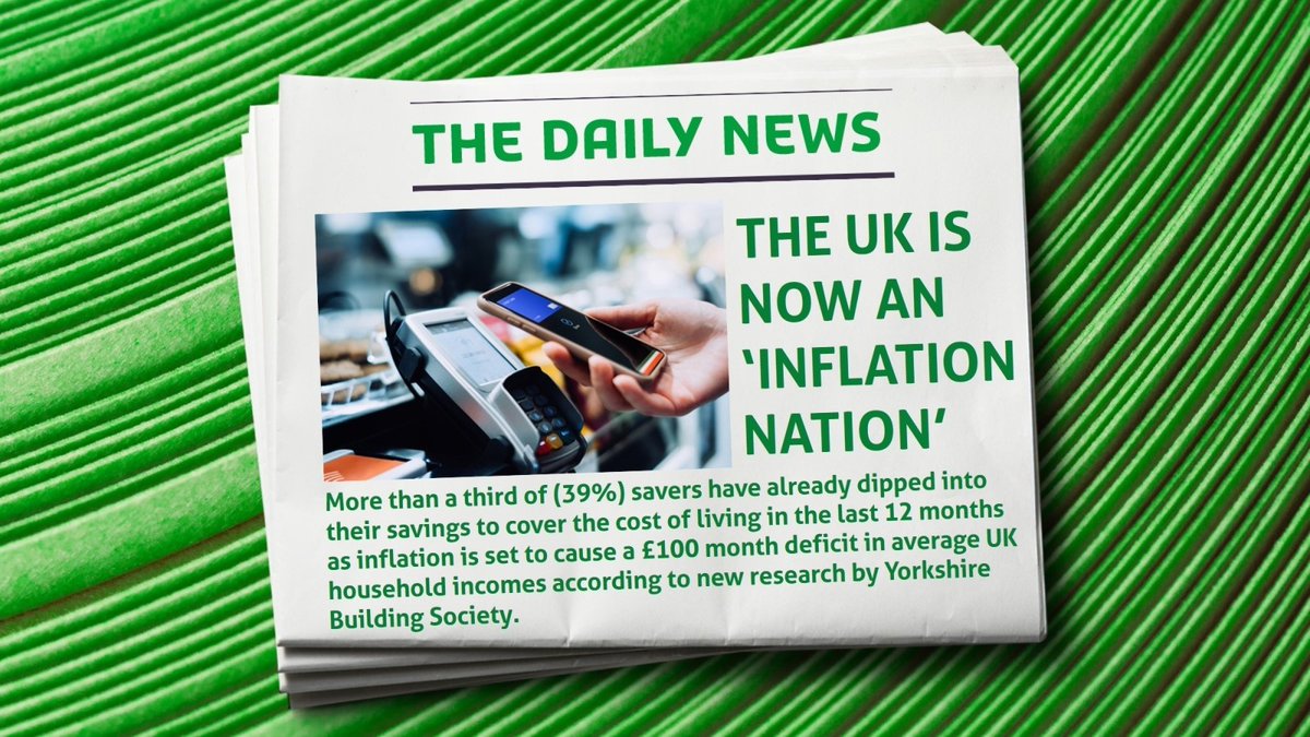 YBS_PressOffice's tweet photo. NEWS: We've released our Inflation Nation report that looks at the changes to the cost of living. We predict average UK households will have a £100 month spending deficit by 2024. Full story here: https://t.co/n5PGKzuqyv https://t.co/kB8gx2o8A0