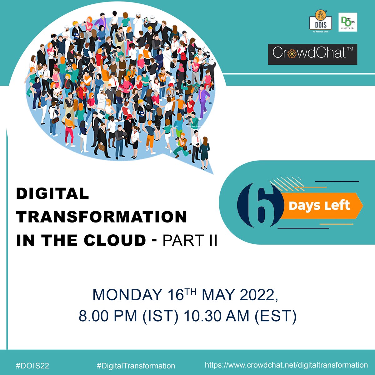 DevOpsIS's tweet photo. Participate and be an audience in the discussion on how DevOps plays a role in human-centric adoption of technology,
enrol- https://t.co/gSSnRDVOfM
#digitaltransformation #cloud #ai #ml #devops #devsecops #sitereliabilityengineering #mlops #crowdchat #dois22 #dois https://t.co/Vni3EDinX2