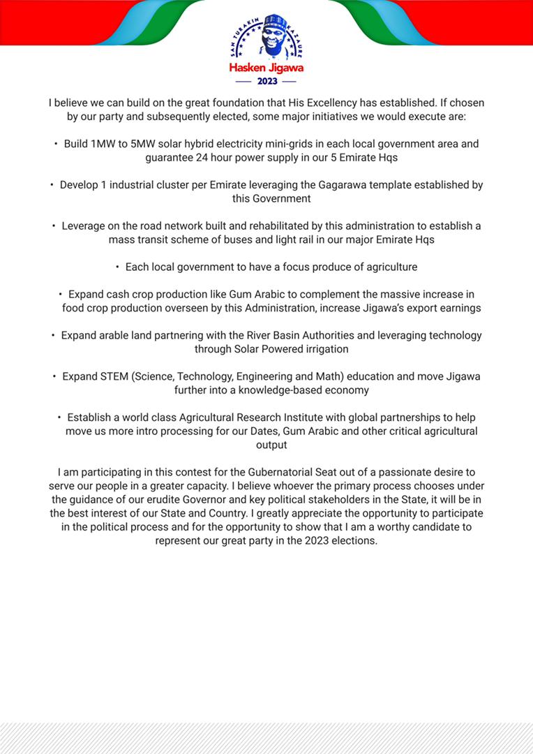 Greater Jigawa is possible with Engr. Ahmad Rufa'I zakari <a href="/arkazaure/">Ahmad Rufai Zakari</a> as the Executive Governor of the state and here is why!