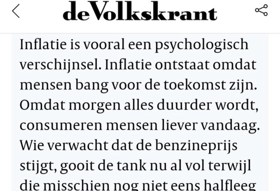 MadelonVos__'s tweet photo. Ondertussen in de MoneyTalks Community: commotie over dit stuk in de Volkskrant.

Men doelt op Buildt-in Inflation. Dit is echter niet dé reden van inflatie. Cost push en Demand pull zijn geheel weggelaten, evenals geldcreatie. 

Dit kan toch niet?!🤔

https://t.co/L81VMfFlUZ https://t.co/iKwjljkiDO
