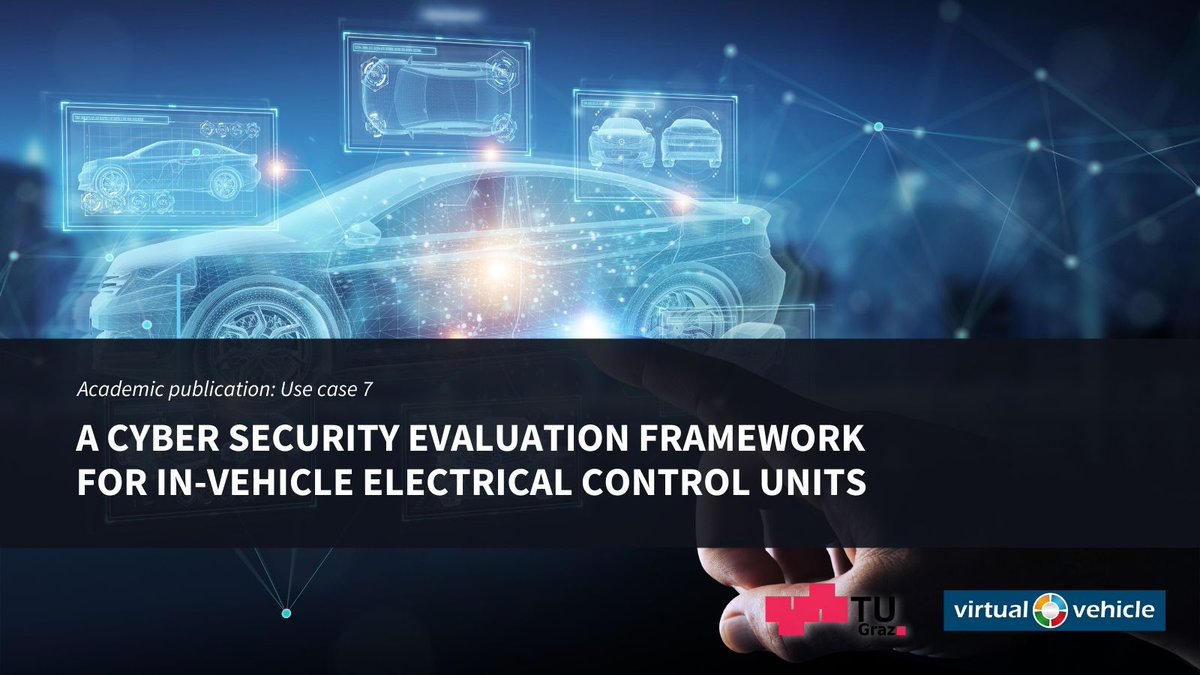 FRACTAL Project: Empowering Edge Computing (@project_fractal) on Twitter photo "A Cyber Security Evaluation Framework for In-Vehicle Electrical Control Units" publication completed in Graz University of Technology under the coordination of <a href="/VIRTUAL_VEHICLE/">VIRTUAL VEHICLE</a>. Read its main outcomes and background: fractal-project.eu/cybersecurity-…
#edgecomputing #vehicles #security "A Cyber Security Evaluation Framework for In-Vehicle Electrical Control Units" publication completed in Graz University of Technology under the coordination of <a href="/VIRTUAL_VEHICLE/">VIRTUAL VEHICLE</a>. Read its main outcomes and background: fractal-project.eu/cybersecurity-…
#edgecomputing #vehicles #security