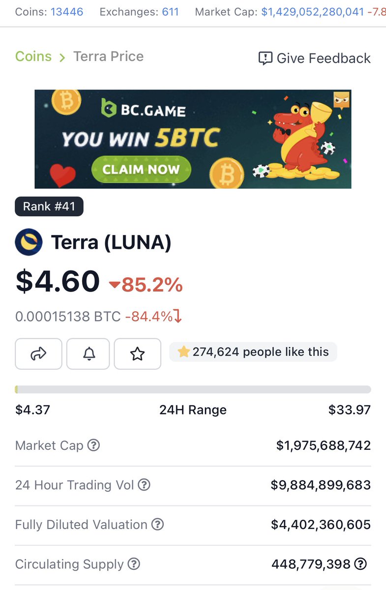 DCLBlogger's tweet photo. Holy shit.

GG $LUNA https://t.co/HFoqILFuip