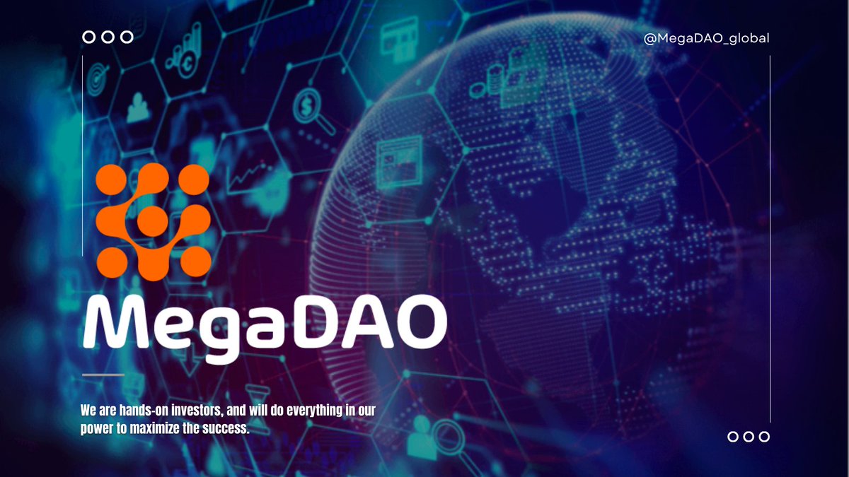 #MegaDAO is a thesis-driven investment firm that invests in cryptocurrencies, tokens, and blockchain companies reshaping trillion-dollar markets. 
With the great applications in the system of #MegaDAO, you can rest assured to put your trust completely. 
#MegaDAO