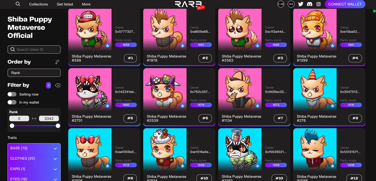 Hi Shiba Fams🐶 

We've been officially registered/listed with RAR3 platform. 🚨

➡️rar3.app/all-collection… 

RT + Follow + Comment + Tag 3 Friends
1 NFT will be airdrop in 72hrs.

#NFTs #NFTCollection #NFTGiveaway #ShibaNFT #ShibaPuppy