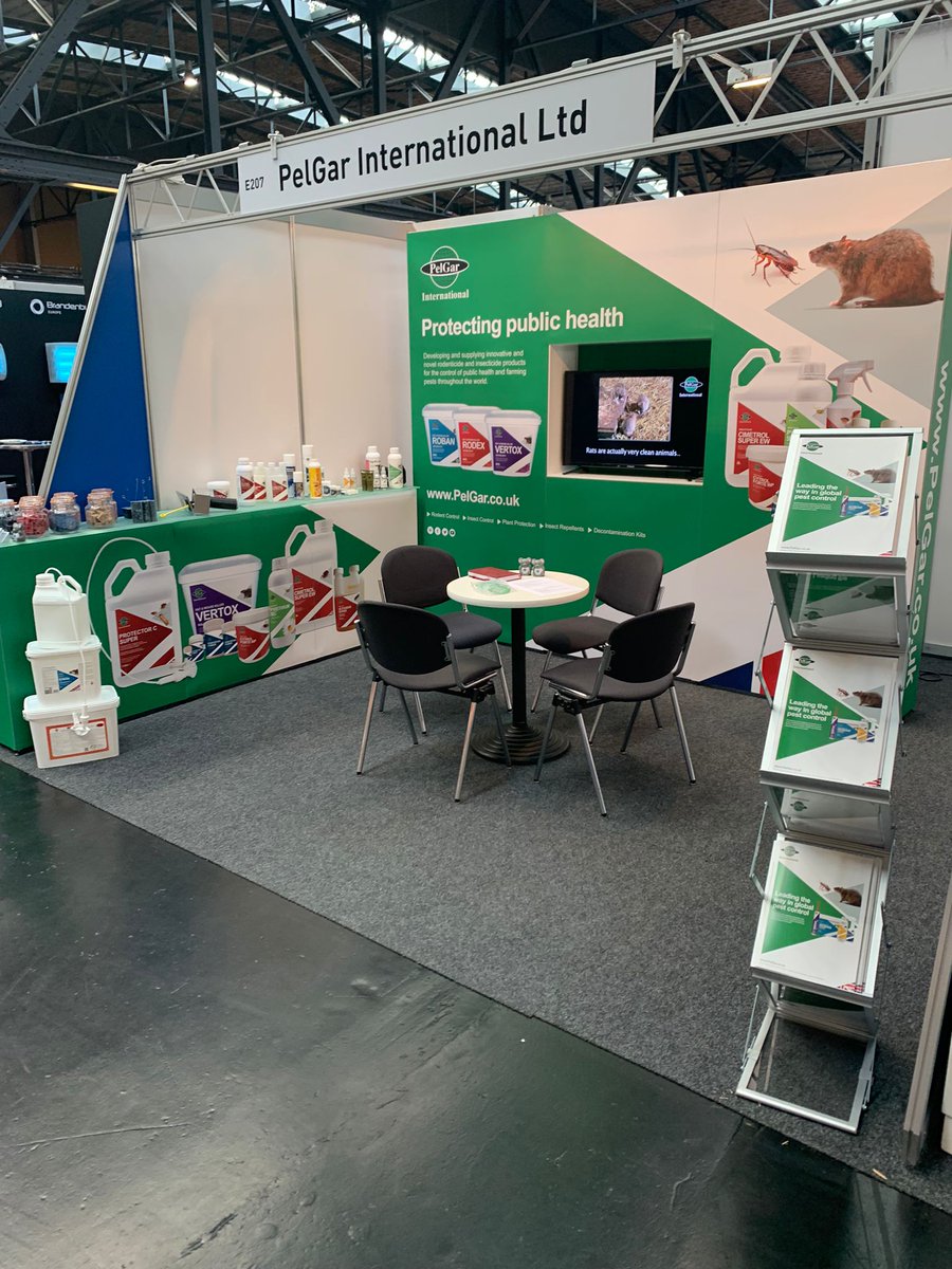 We are all set up and ready to go at #PestProtect2022, come and find out about our industry-leading #pestcontrol products!