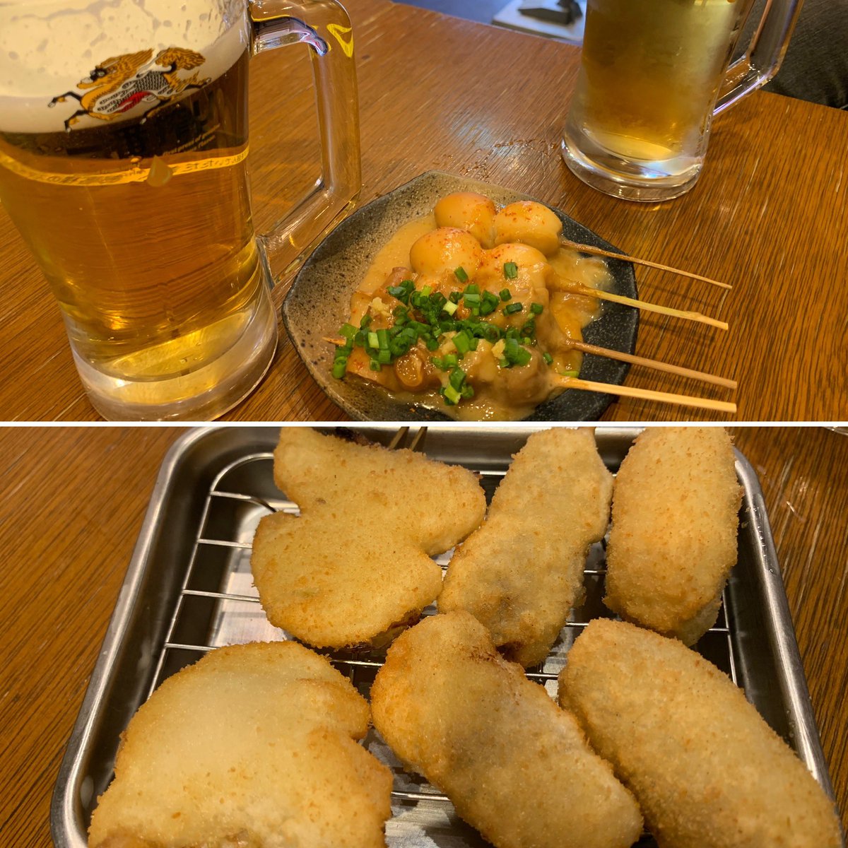 aca_siss's tweet photo. #串カツでんがな新宿三丁目店
串カツ3本とビールのセットと
どて焼きでかるーく2杯。
ちょうどいい感じで新宿散歩が始まりました。✌️ https://t.co/4vxhVNTIY7