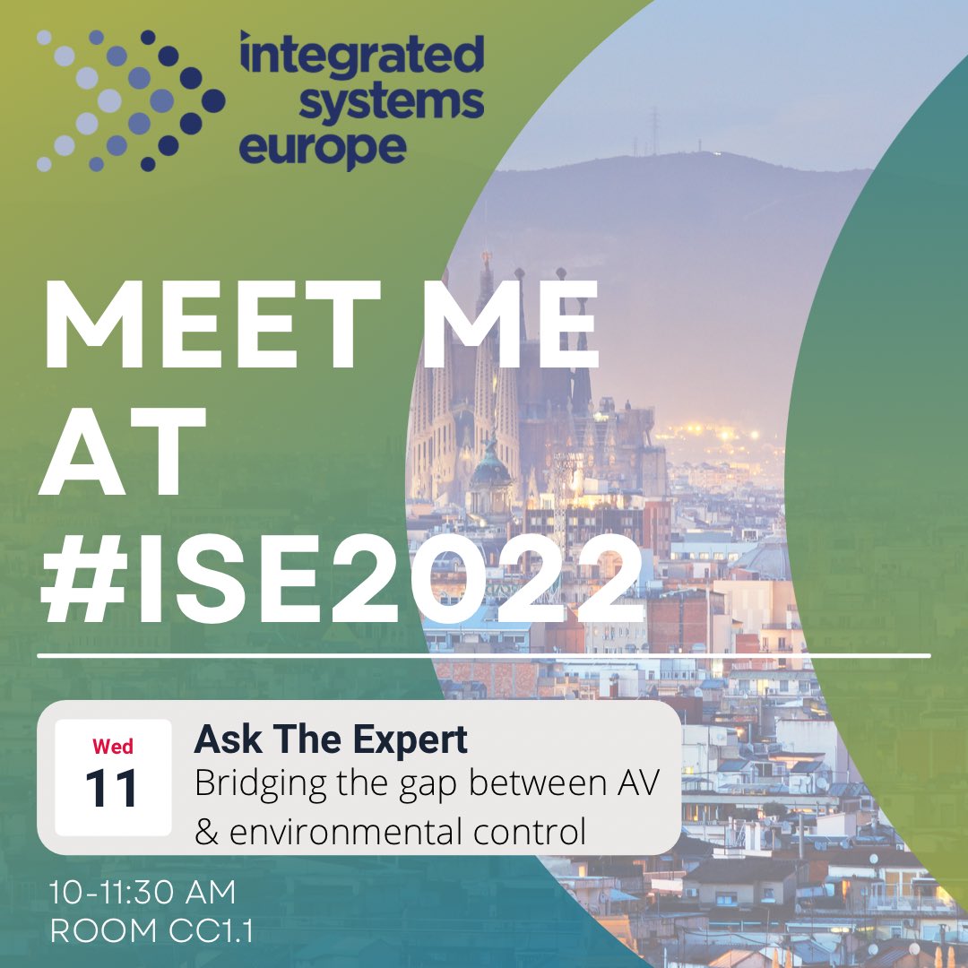 ivoryegg's tweet image. Mark is at #ise2022 and is speaking as part of the @CEDIA_EMEA ‘Ask The Expert’ panel in just 15mins. Grab a coffee ☕️ and go check it out in room CC1.1
#avtweeps #smarthomecontrol #cediaeducation