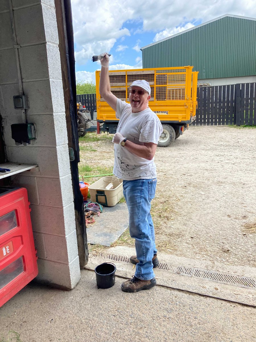 Volunteering at New Beginnings 🐎 Yesterday we held a volunteering day at New Beginnings Horses. Colleagues helped paint the farm ready for summer. 👩‍🎨🎨 Perfect weather for a day outside 🌞⬇️
