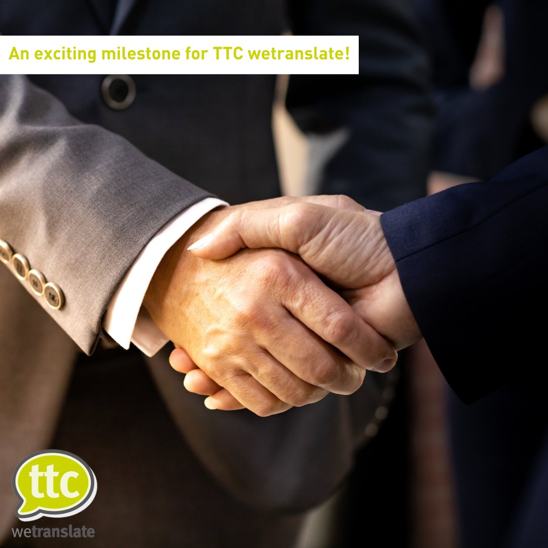 🎉 It's a new era for TTC wetranslate and we are happy to be sharing it with you!

After years of successfully working together, we have recently joined forces with Accomplished Translations.

👉 To learn more about this new acquisition, visit our website: ttcwetranslate.com/welcome-to-acc…