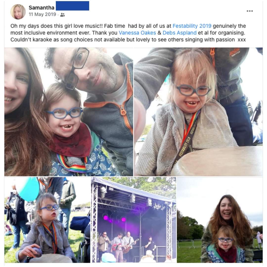 <a href="/festability/">Festability</a> is back next month, truly an inclusive music fun loving day to cherish and we can't wait. Here's our review from last time, if ever a picture said a thousand words!!