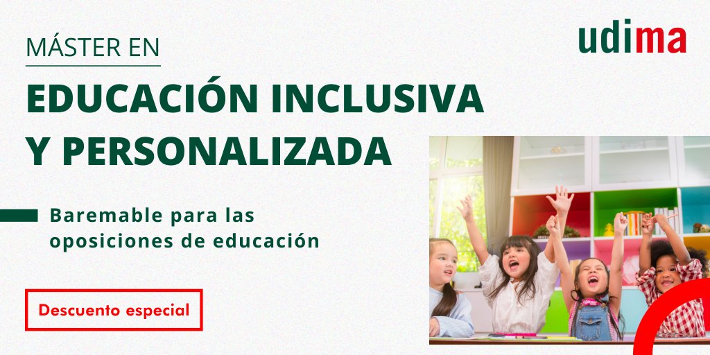 AlbaGarcia's tweet photo. ¿Te preocupa cómo adaptar tu #enseñanza a las #necesidades de cada uno de tus #alumnos? ¡Ven a #estudiar a @UDIMA y aprenderás a hacerlo!
https://t.co/SG2KGDR1bR
#educación #inclusión #máster #oposiciones https://t.co/DFT3lHqpYx