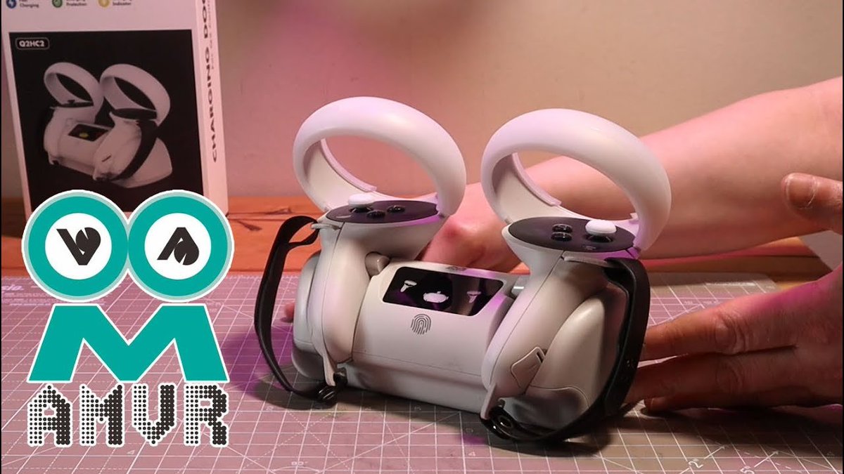 30minV's tweet photo. The New 'AMVR Charging Dock' for the Quest 2 Controllers and Headset [REVIEW] #AMVR #VR #VirtualReality #quest2 
https://t.co/zMZHnYShMw https://t.co/KzTHCqazuu