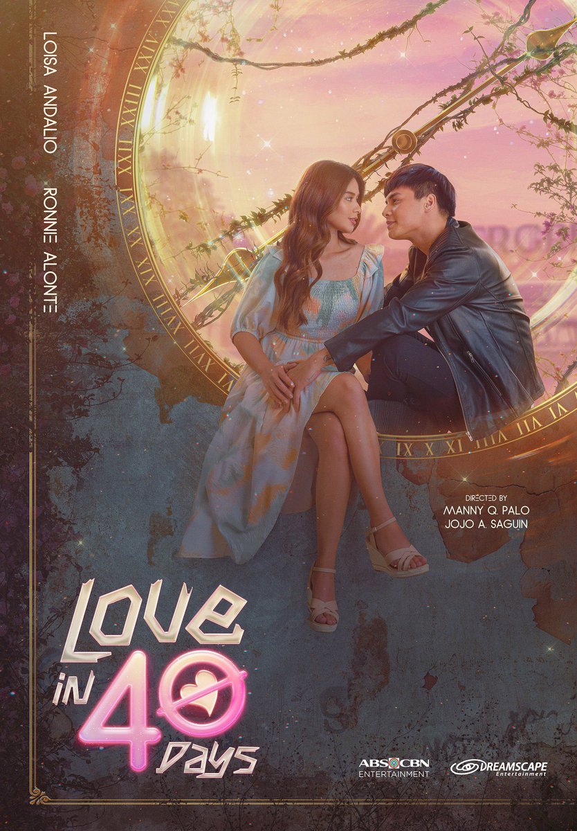 ABSCBNpr's tweet photo. The official poster of "Love in 40 Days" 

Aabot sa magkabilang mundo ang kilig!

Abangan sina Ronnie Alonte at Loisa Andalio sa "Love in 40 Days" simula ngayong May 30!

@iamAndalioLoisa @iamr2alonte https://t.co/roddHjADmJ