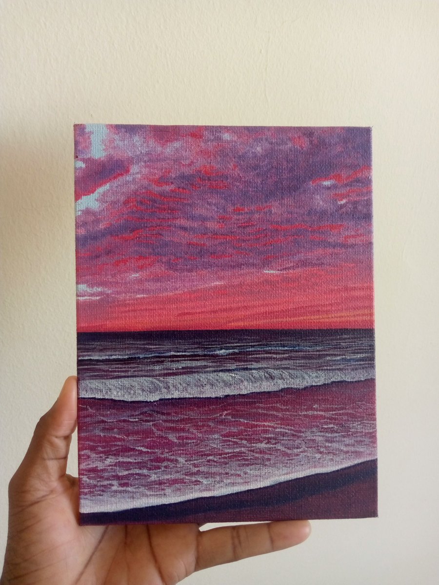 ThembekaNeliswa's tweet photo. My most recent painting on a tiny canvas! I love this.. I couldn't wait to share it💜 https://t.co/yZz1mNblI3