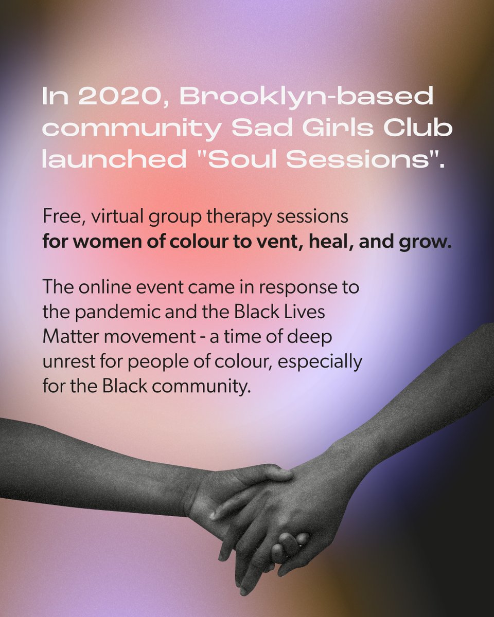 discussionbox's tweet image. Want to show up differently for your community?

Take notes from @SadGirlsClubIRL 💡💻 #MentalHealthAwarenessMonth #virtualevent