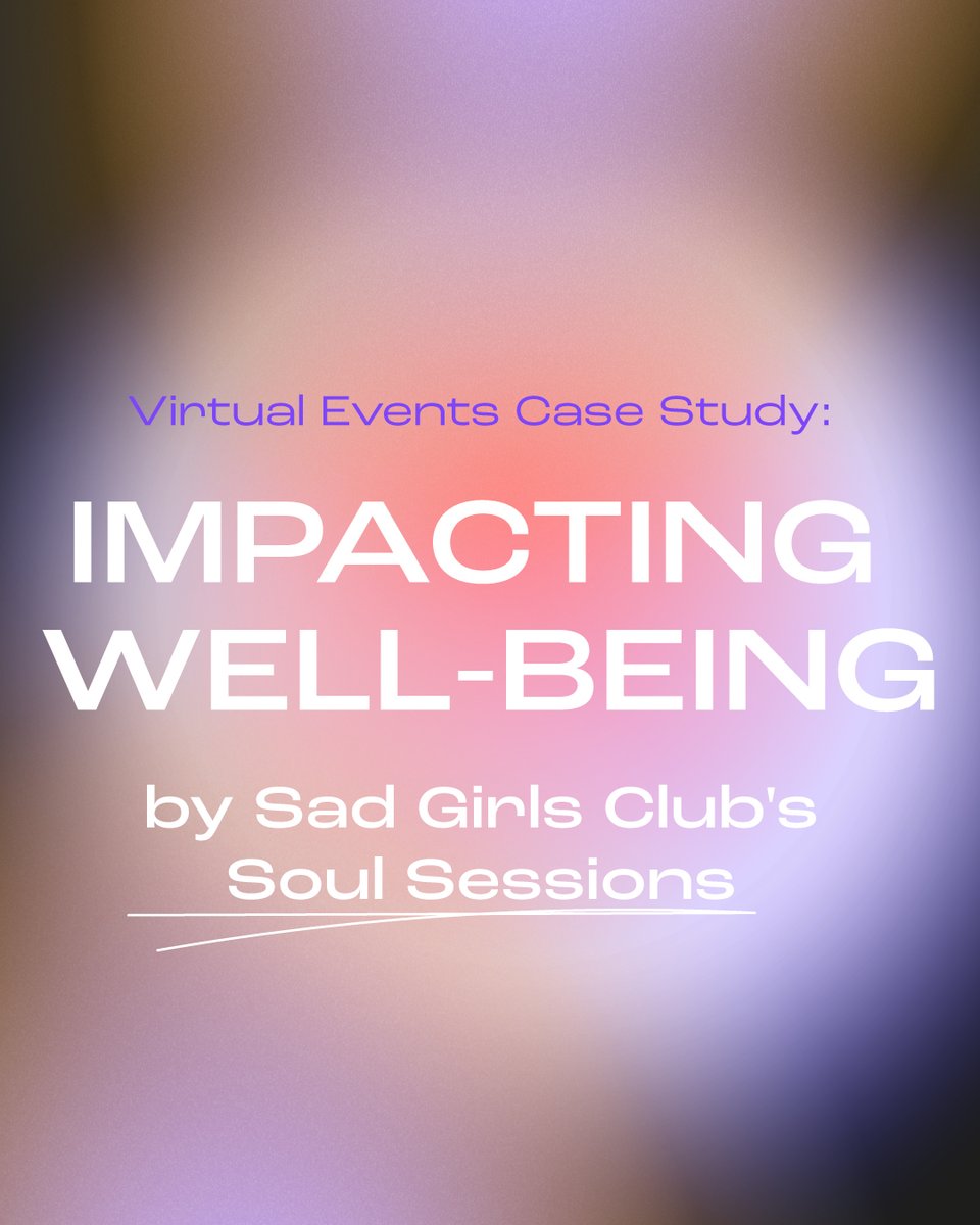 discussionbox's tweet image. Want to show up differently for your community?

Take notes from @SadGirlsClubIRL 💡💻 #MentalHealthAwarenessMonth #virtualevent