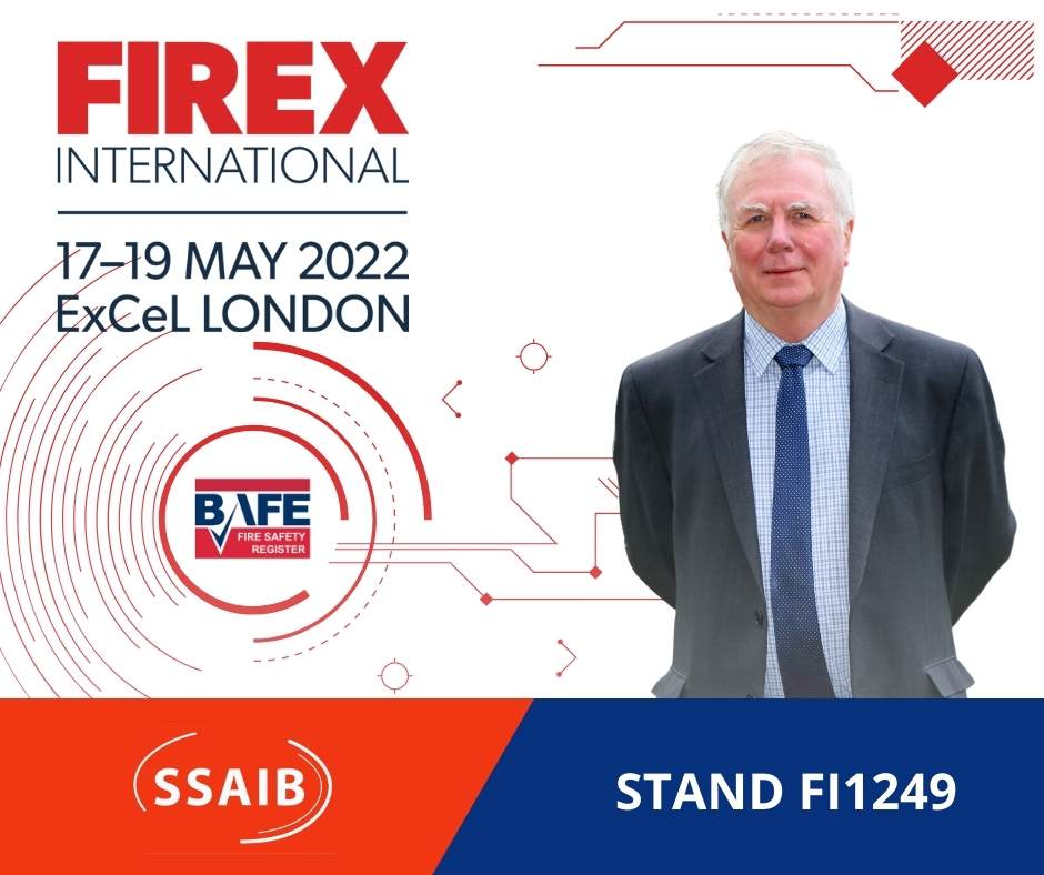 SSAIB's tweet photo. Interested in the @BAFEFIRE Fire Schemes, come, and speak to our Operations Manager Dave Profit @FIREXIntl stand FI1249 May 17 – 19. SSAIB the inspectorate for the professional. Register today https://t.co/1q4Qgzp3iz #firex #bafe #sp203-1 #sp203-4 #sp205 #sp207 #sp101 https://t.co/Q6mERF4Bcq