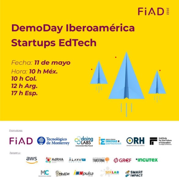 BrainLangVL's tweet photo. 📢En #BrainLang nos sentimos muy orgullosos de haber sido seleccionados para asistir al Demo Day Startups Iberoamérica, convocatoria internacional de #startups en el #FIAD2022, 🚀, uno de los principales foros de #innovación, #aprendizaje y #desarrollo. ¡Ya falta muy poco! 💪 https://t.co/DoXWLkjVQE