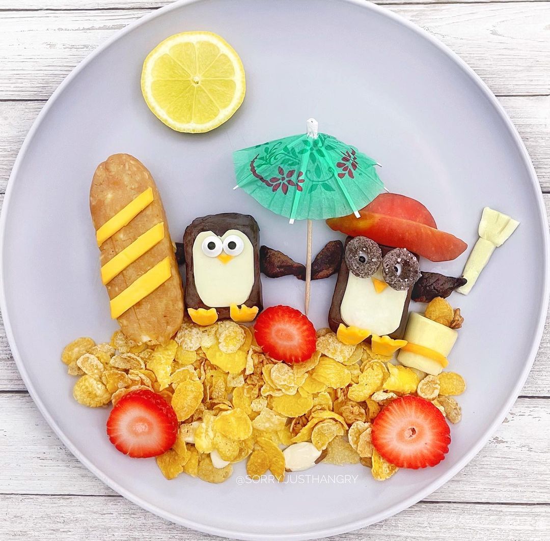 Çocuğuna yemek yedirmek için yemeği sanata dönüştüren bu annenin eserlerini gördün mü?🥰