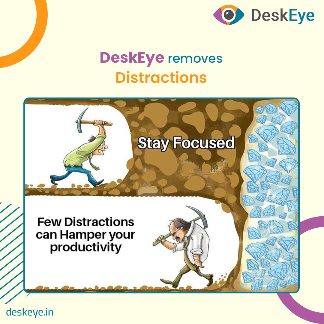 deskeyeapp's tweet photo. Stay focused, ignore the distractions, and you will accomplish your goals much faster.

Enable your team's productivity with DeskEye. Wanna know how? Get a free trial today.

Contact: +91-9151024152 or visit: https://t.co/NBfvs5umSO

#deskeye #focus #success #goals #productivity https://t.co/5snTqXGO0F