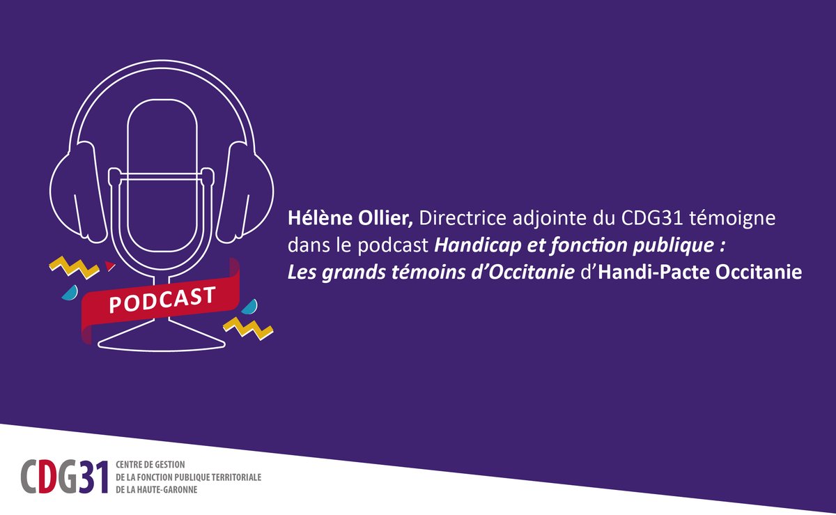 cdgfpt_31's tweet photo. [PODCAST] 
Handi-Pacte #Occitanie "Handicap et FP : Les grands témoins d'Occitanie"

Hélène Ollier, directrice adjointe au #CDG31, témoigne de la politique ambitieuse du CDG31 sur l’accès et le maintien dans l’ #emploi en partenariat avec le @FIPHFP.

➡️ https://t.co/aB5RpI6J9B https://t.co/BhzyARfxOv