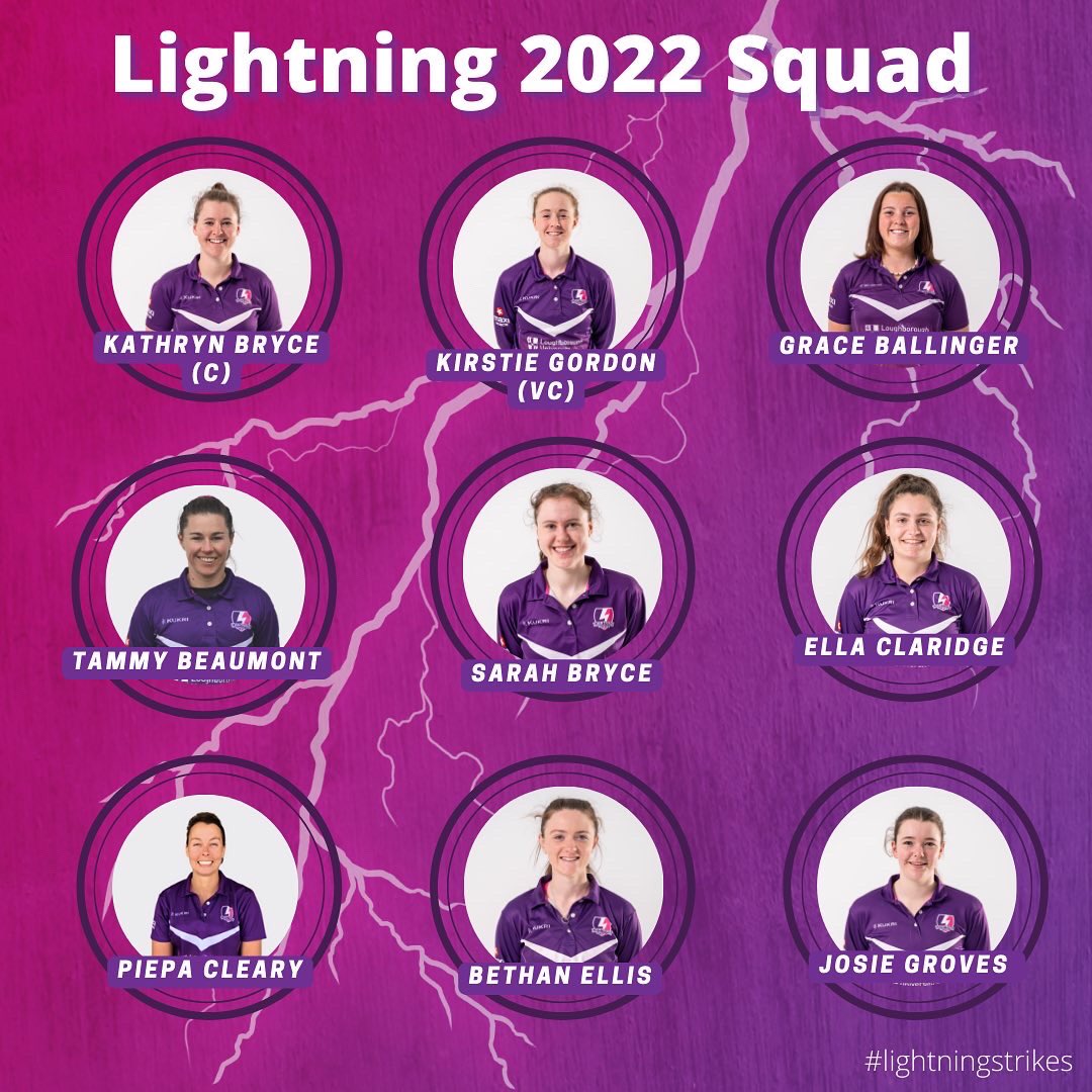 TheBlazeCricket's tweet photo. Your Lightning 2022 Summer Squad! 

We can’t wait to see these girls in action over the summer! 

⚡️⚡️⚡️⚡️

#lightningstrikes https://t.co/ly1rEjAWHG