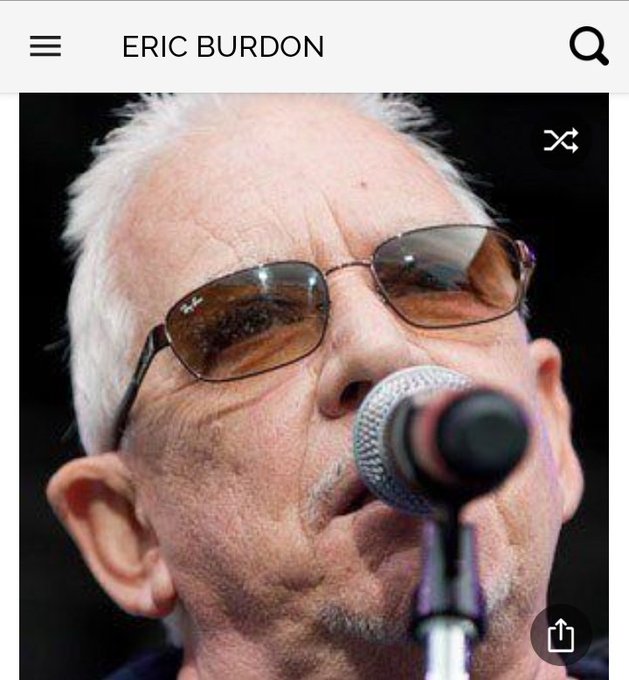 Happy birthday to this great lead singer for the animals. Happy birthday to Eric Burdon 