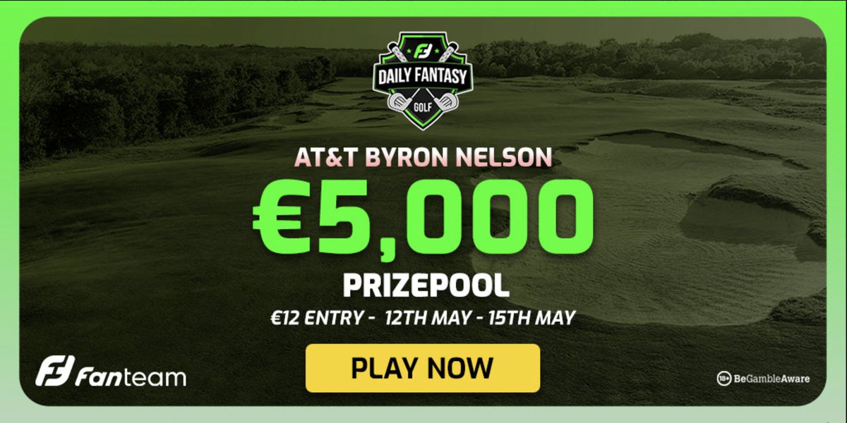 FanTeamOfficial's tweet photo. 🎟️ COMPETITION TIME 🎟️ 

Yesterday's comp was a blank so we go again!

Win 1 of 3 🎟️ for Thursdays @FanTeamGolf AT&amp;T Byron Nelson €5,000 ME contest? 

TO ENTER 

Guess the total goals in tonight's 4⃣ #EPL fixtures

❤️, RT &amp; REPLY along with your #FanTeam username

T&amp;C's 👇 https://t.co/HRnUctRSRI