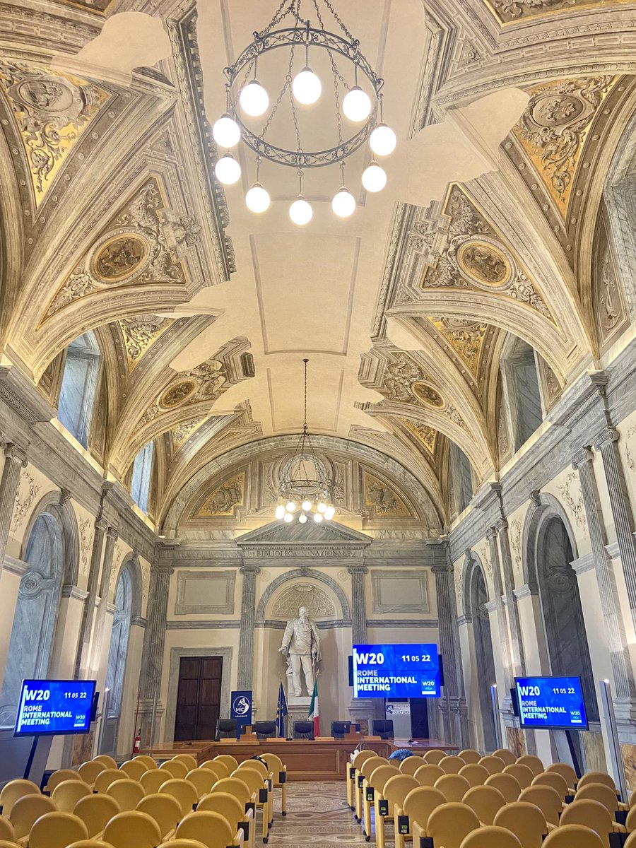 ConsensoEuropa's tweet photo. Tutto pronto alla Sala Spadolini del @MiC_Italia per il primo incontro del Rome international Meeting organizzato dal @W20Women 
Oggi il confronto e le testimonianze di #donne impegnate nella lotta per la #genderequality 

⬇️ Segui la diretta al link https://t.co/ZHMC41Q0Lz https://t.co/G7Y2zsQRvc
