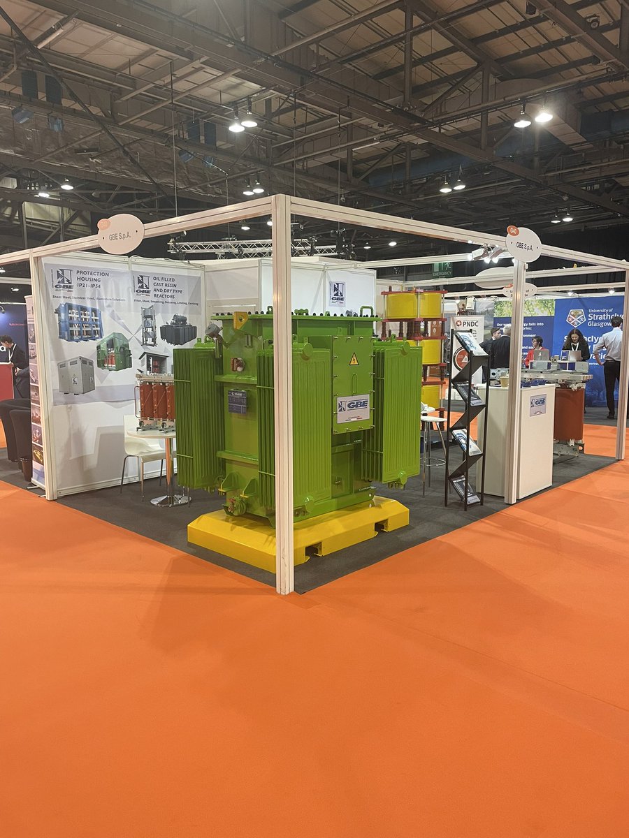 GBEUK_Leeds's tweet photo. Day 1 of @AllEnergy 2022, all set up and ready to go. #ecotransformers #transformermiles #Dcarbonise https://t.co/EVlLelt8r4