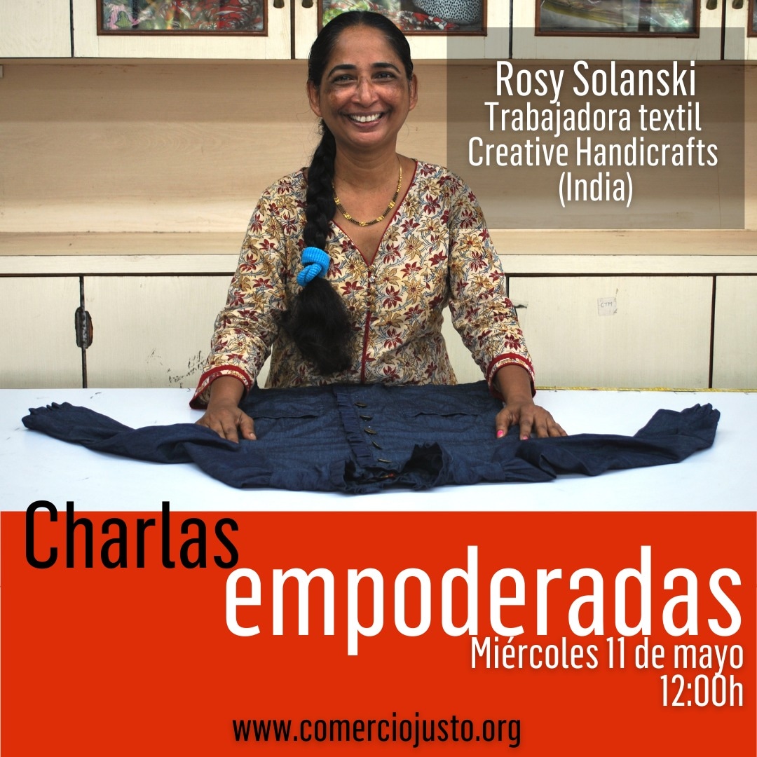 SETEM_MCM's tweet photo. Hoy a las 12:00 podremos conocer a Rosy, trabajadora #textil en la organización de mujeres de #ComercioJusto @CreativeHandic1 y conversar con ella, gracias al ciclo de #CharlasEmpoderadas. Será por zoom. Toda la info aquí: https://t.co/bqFBI4okRs https://t.co/NPSNlAkvda