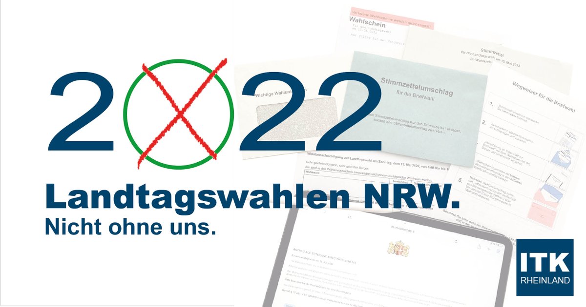 Nur noch wenige Tage bis zu den #Landtagswahlen 2022 am 15. Mai – auch bei der ITK Rheinland laufen die Vorbereitungen auf Hochtouren!
Denn wir unterstützen auch in diesem Jahr 10 Kommunen bei der #Landtagswahl2022.
Unsere Aufgaben dabei? Mehr dazu hier:
itk-rheinland.de/fileadmin/Reda…