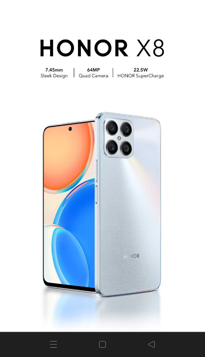 Michael09223632's tweet photo. Grab your new HonorX8 for only R4999.00 only  #HONORX8 #HONORXSeries  @HonorAfrica @Yfm  @SUPTA_DJ https://t.co/hmUkvKbanX