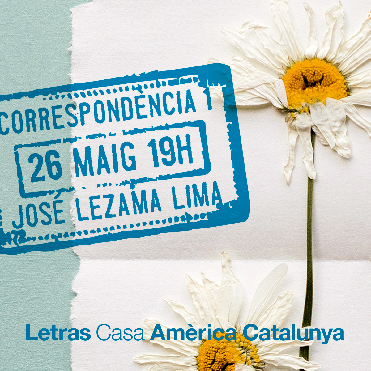 americatalunya's tweet photo. ¿Amante de las #cartas? Pues este mes encontrarás dos propuestas culturales:

1⃣ LITERATURA Y ESCENA: primera sesión del cuarto #Correspondencias, dedicado a José Lezama (#Cuba). 

📆26 de mayo a las 19h en @americatalunya.
https://t.co/fPOrJO11sb

#teatro #literatura https://t.co/hToM9Hl0p6