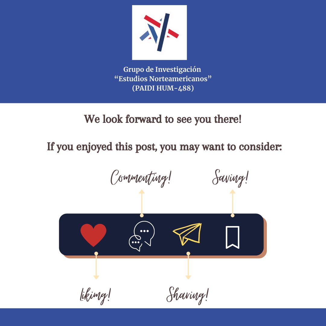 EstudNorthAmRG's tweet photo. ANNOUNCEMENT: Our research group and the Permanent Seminar "Pilar Marín Madrazo" are pleased to announce that we will be holding a conference regarding the Fulbright Program on May 26th.
Get informed about the most prestigious scholarships to study and research in the US. https://t.co/v5Abvwr8Sv