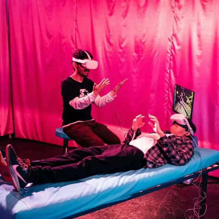 TobiPfeil's tweet photo. 🌌🌿🌸Sleep Lab🌸🌿🌌
By Alexander Schubert

Such a pleasure to be part of the team for this experience🚀
Doing Virtual Reality content creation, conceptual assistance and lights

Last weekend
@ ACHT BRÜCKEN Cologne
Upcoming
@ La Biennale di Venezia
@ Rainy Days Luxembourg https://t.co/wgzylBmieP
