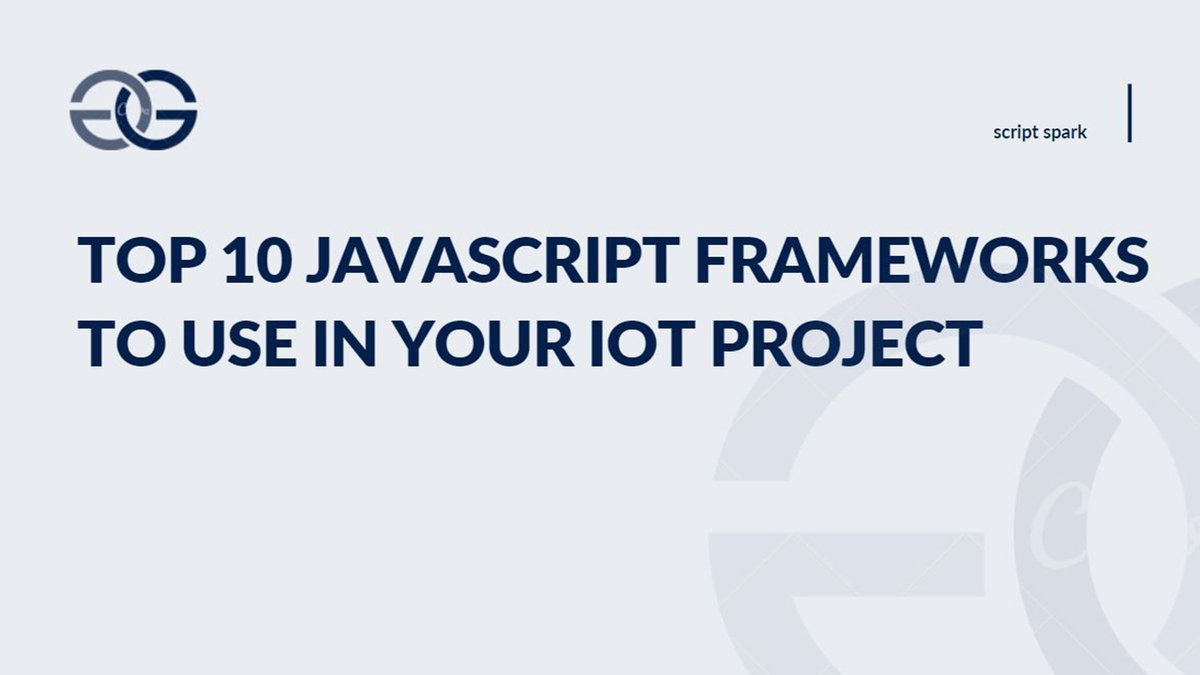 ScriptSpark's tweet photo. Top 10 Javascript Frameworks to Use in Your IoT Project.
https://t.co/nAhAf996VE

#Javascript #Frameworks #IoT #programming #PHP #Ajax #Students #science #Developers https://t.co/0QNFRY7MMx