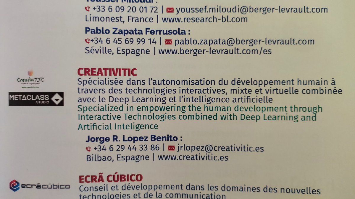 jrlopezbenito's tweet image. Empieza el Transnational Workshop @gamelabsnet de la Red Transnacional de Centros de Demostración (Labs) de Tecnologías de #Videojuegos y #Gamificación en @CCIPauBearn. @CreativiTIC presentaremos @AugmentClass #metAClass, el portal de la #RealidadAumentada para el #metaverso 😃🚀