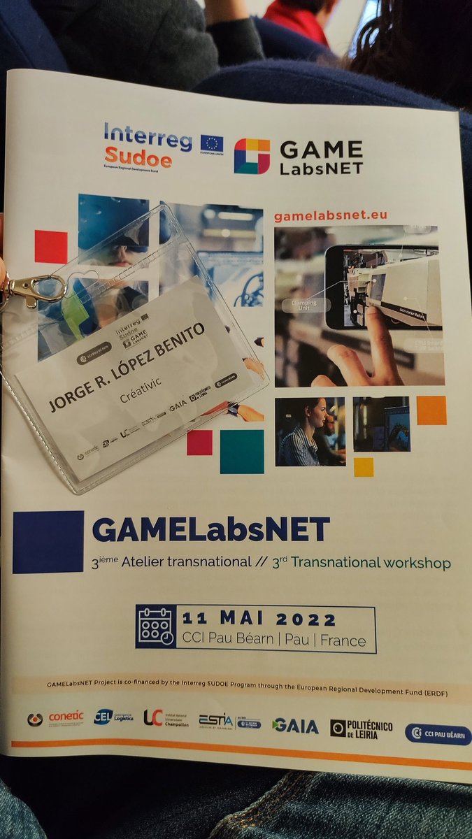 jrlopezbenito's tweet image. Empieza el Transnational Workshop @gamelabsnet de la Red Transnacional de Centros de Demostración (Labs) de Tecnologías de #Videojuegos y #Gamificación en @CCIPauBearn. @CreativiTIC presentaremos @AugmentClass #metAClass, el portal de la #RealidadAumentada para el #metaverso 😃🚀