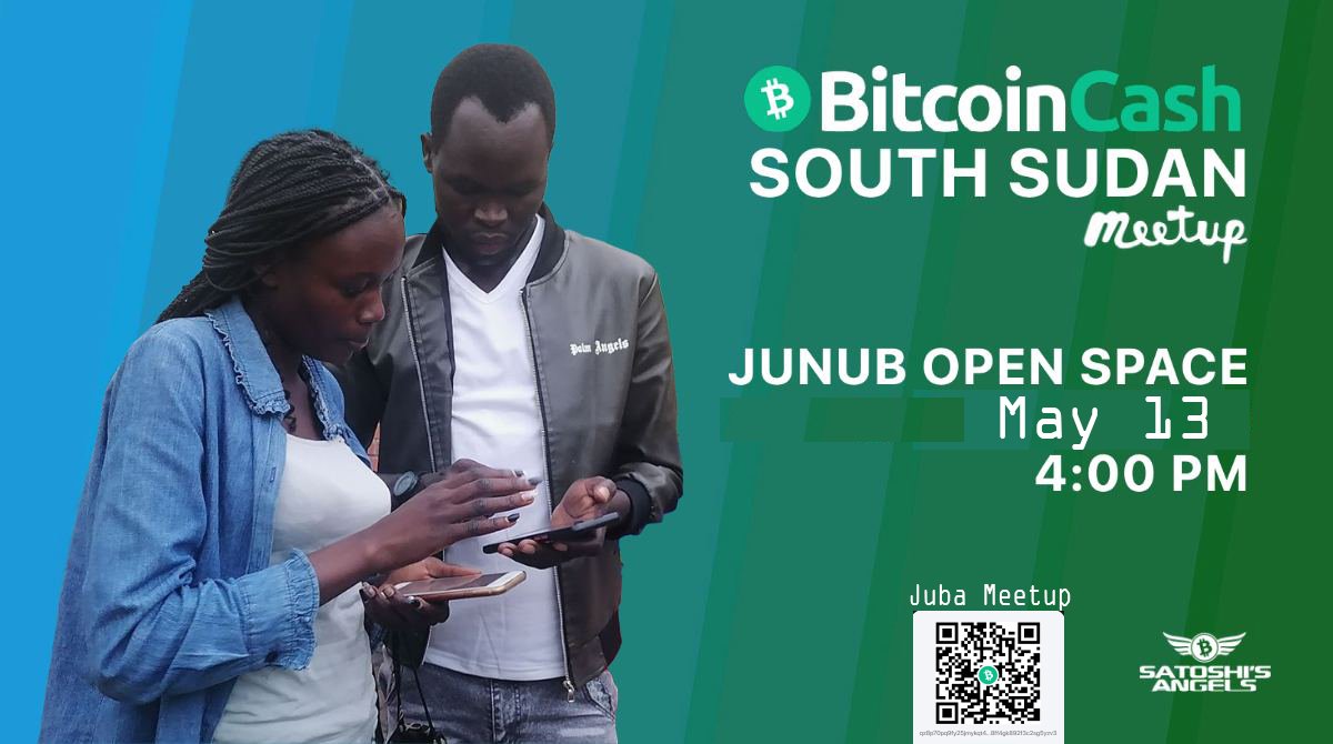 Join us for our next #BitcoinCash on Friday 13 at <a href="/junubos/">Junub Open Space</a>. Come Learn with us. Free tips on getting started with Bitcoin Cash and whybitcoincash.com thanks to <a href="/SatoshiAngels/">Satoshi's Angels</a> for sponsoring the #Meetup <a href="/BCHmeetups/">Bitcoin Cash Meetups</a> <a href="/bitcoininfo/">Bitcoin Info</a> <a href="/btcfork/">🐭 More financial freedom! use #BitcoinCash #BCH</a> <a href="/BCH_SouthSudan/">BitcoinCash South Sudan 🇸🇸</a> @BitcoinCashSite